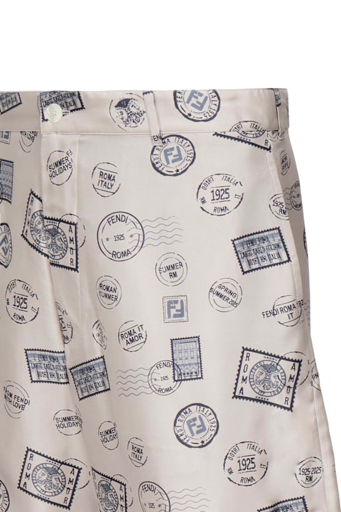 Fashion for Men Fendi Printed Silk Shorts