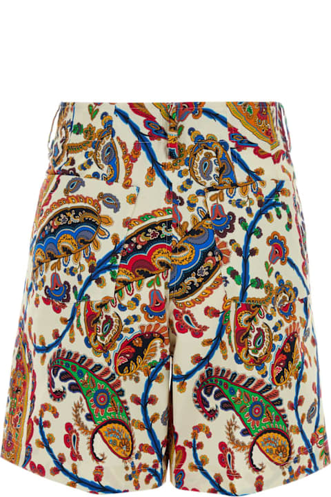Homeware Etro Printed Stretch Cotton Shorts