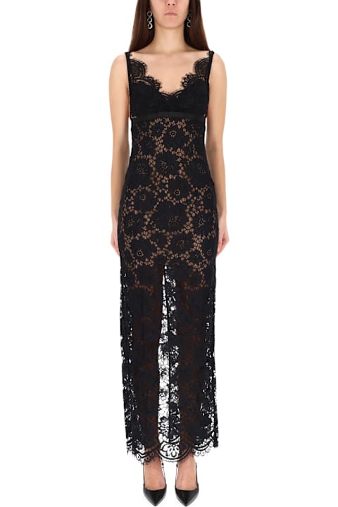 self-portrait لـ Men self-portrait Long Lace Dress