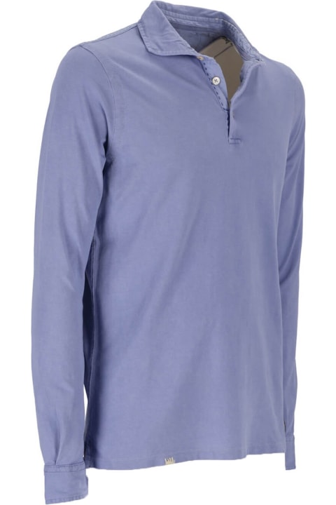 Bob Tonic Light Blue Long Sleeve Polo Shirt
