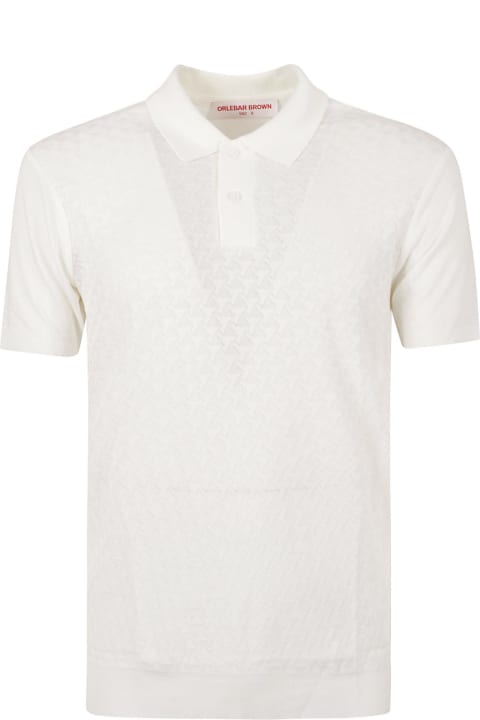 メンズ Orlebar Brownのシャツ Orlebar Brown Jarrett Jacquard Knit Polo Shirt