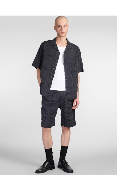 Barena for Women Barena Canariol Shorts In Blue Linen