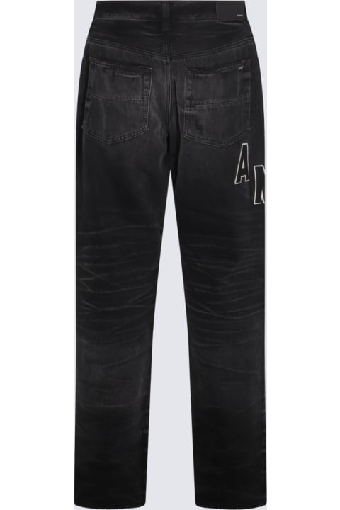 Jeans for Men AMIRI Black Denim Logo Patch Jeans