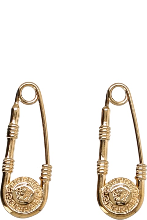 Versace Jewelry for Women Versace Safety Pin Earrings