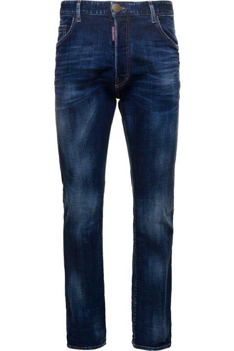 Dsquared2 Jeans for Men Dsquared2 Straight Jeans With Logo Patch And Faded Effect