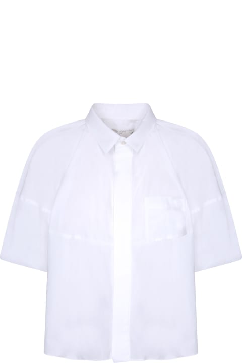 ウィメンズ新着アイテム Sacai Sacai White Cotton Poplin Shirt