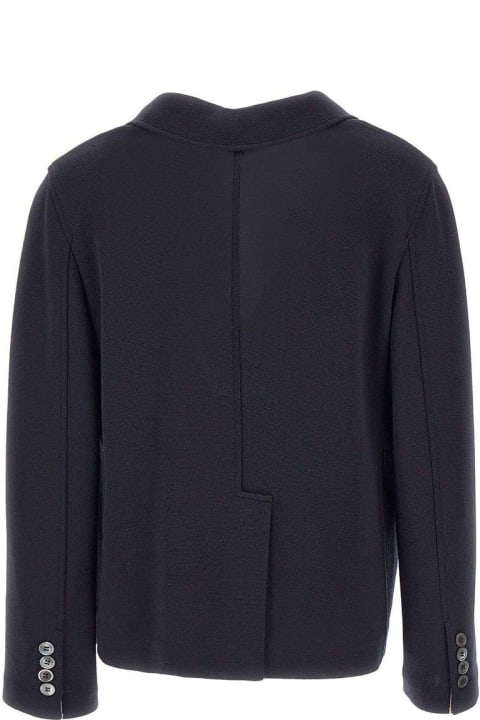 Thom Browne Coats & Jackets for Women Thom Browne Logo-patch Straight Hem Blazer