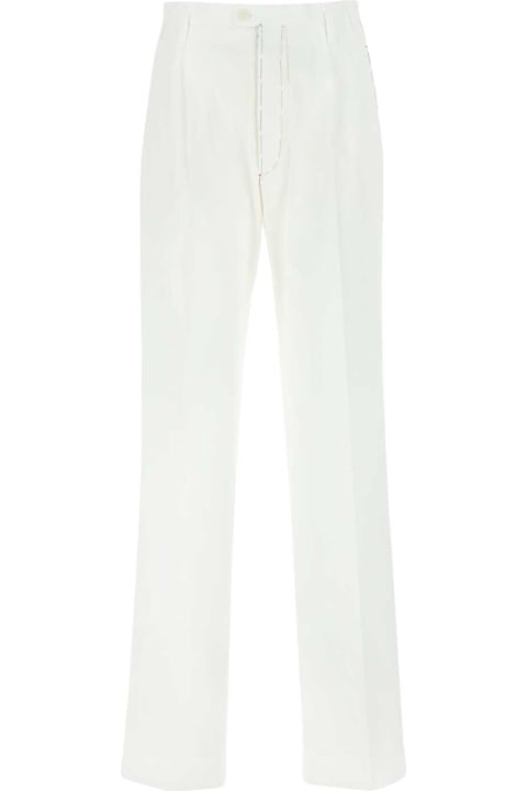 Maison Margiela Pants & Shorts for Women Maison Margiela White Cotton Pant
