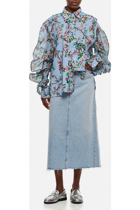 Fashion for Women AGOLDE Della Midi Denim Skirt