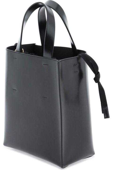 Marni Bags for Women Marni Black Leather Museo Handbag