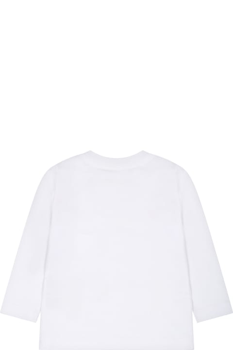 ベビーガールズ Tシャツ＆ポロシャツ Dsquared2 White T-shirti For Baby Boy With Logo