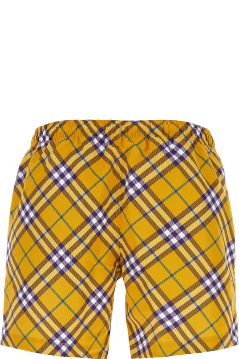 Swimwear for Men Burberry Printed Polyester Swimming Shorts