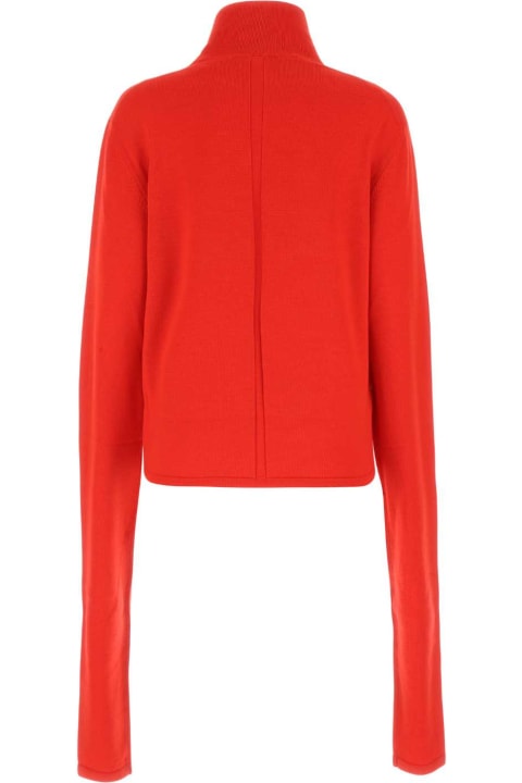 The Row for Women The Row Red Wool Carlus Sweater