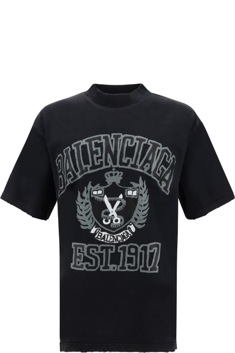 Balenciaga Clothing for Men Balenciaga College Logo T-shirt