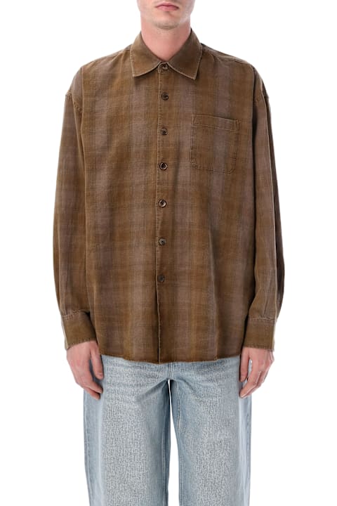 أدوات منزلية Our Legacy Our Legacy Borrowed Shirt In Dakota Flannel Check