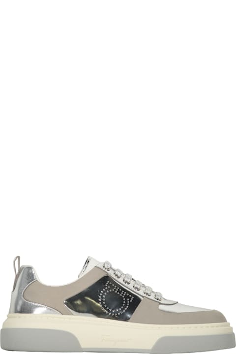 Ferragamo Gray Modern Sneakers