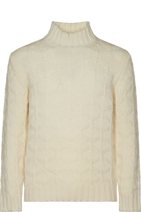 Kangra Clothing for Men Kangra High-neck Patterned Woven Sweater