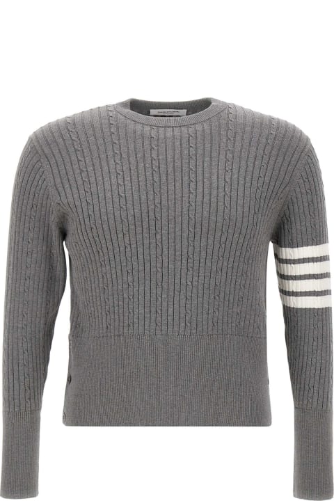 Thom Browne Sweaters for Women Thom Browne 'baby Cable Rib Stitch' Cotton Pullover