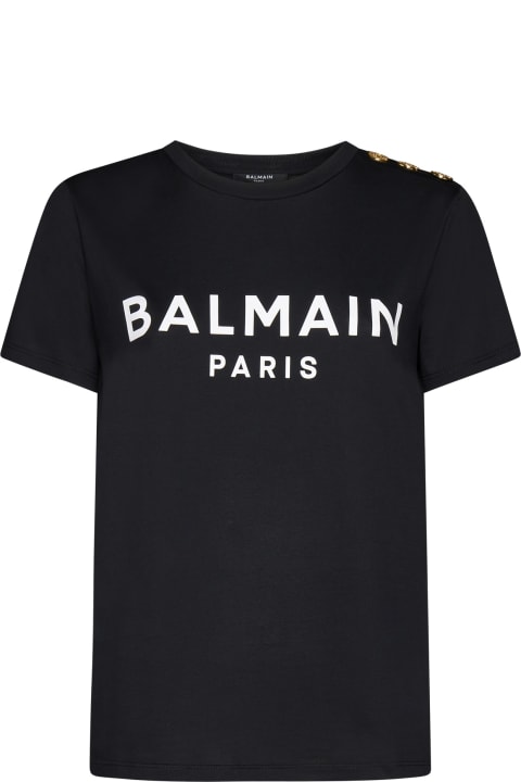 Balmain Topwear for Women Balmain Logo T-shirt
