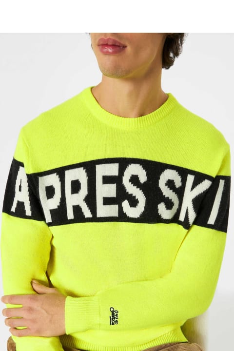 Homeware MC2 Saint Barth Man Sweater With Apres Ski Lettering