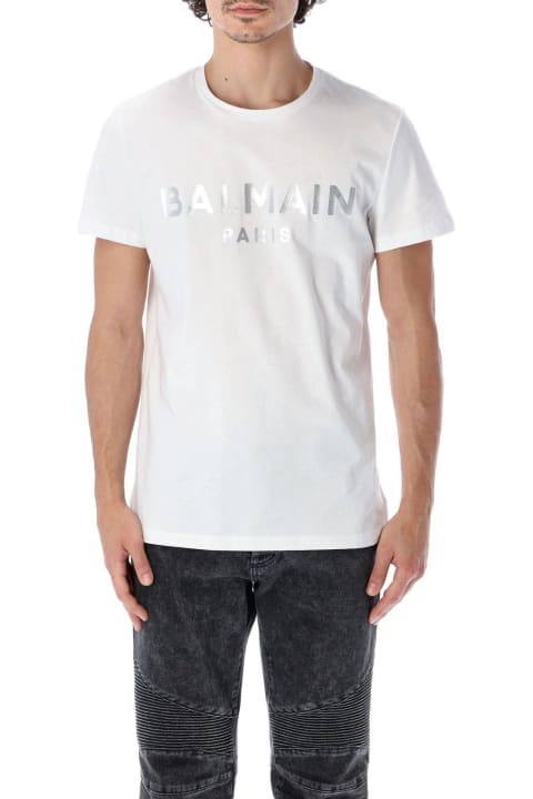 Balmain for Men Balmain Logo Print Crewneck T-shirt