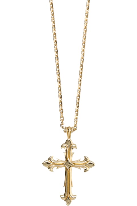 Jewelry for Women Emanuele Bicocchi Large Cross Necklace Gold