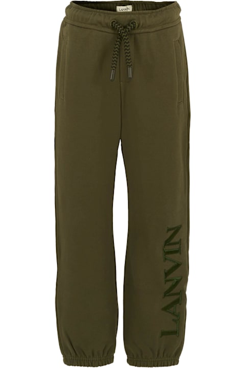 Homeware Lanvin Green Trousers For Boy With Logo
