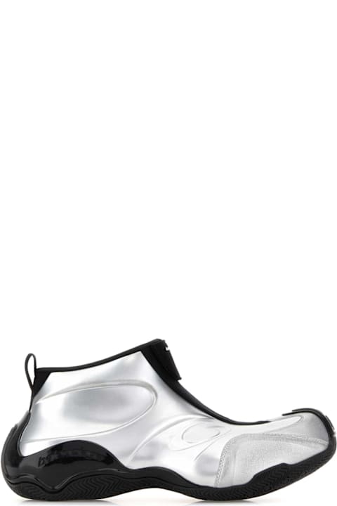 Homeware Balenciaga Silver Fabric Basketball Sneakers
