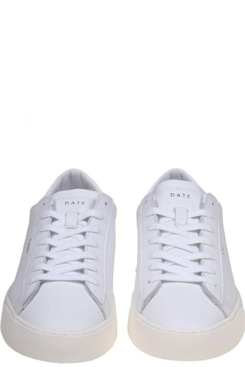 D.A.T.E. Sneakers for Women D.A.T.E. Sonica Sneakers In White Leather And Suede