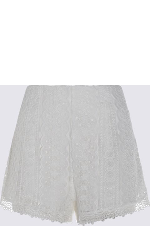 Charo Ruiz Clothing for Women Charo Ruiz White Cotton Blend Shorts