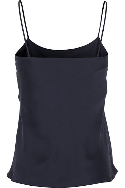 Herno Underwear & Nightwear for Women Herno Blue Top With Spaghetti Straps In Satin Woman