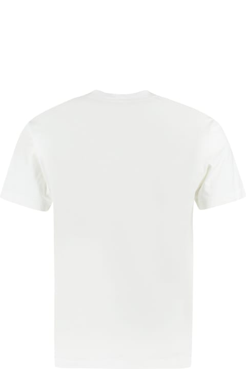 Stone Island Sale for Men Stone Island White 60/2 Cotton T-shirt