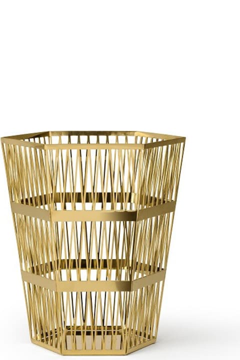 インテリア Ghidini 1961 Tip Top - Large Paper Basket Polished Gold