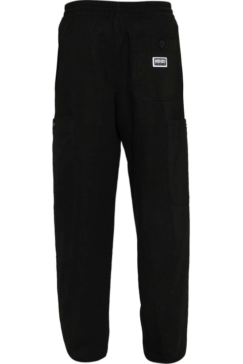 Kenzo Pants for Men Kenzo Logo Patch Trousers