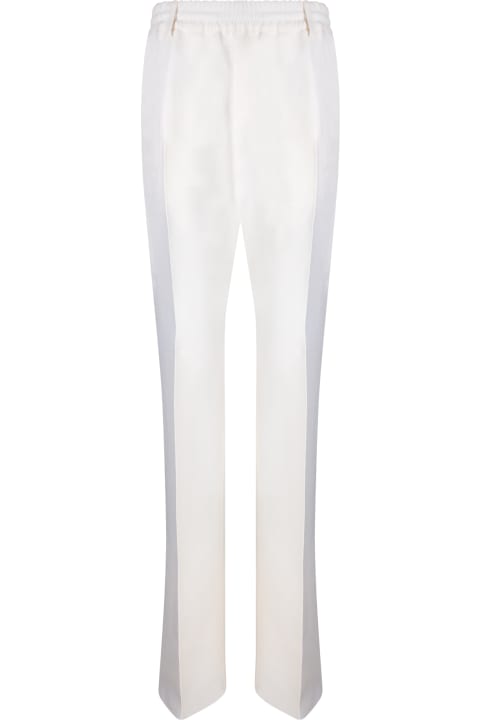 Burberry for Women Burberry White Casual Trousers