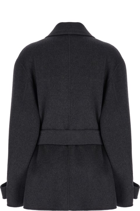 Philosophy di Lorenzo Serafini Coats & Jackets for Women Philosophy di Lorenzo Serafini Grey Wool Double-breasted Coat