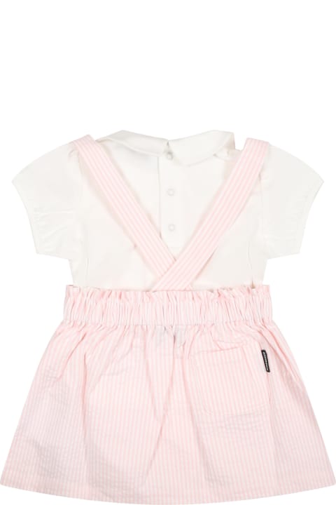 Fashion for Baby Boys Moschino Pink Dungarees For Baby Girl