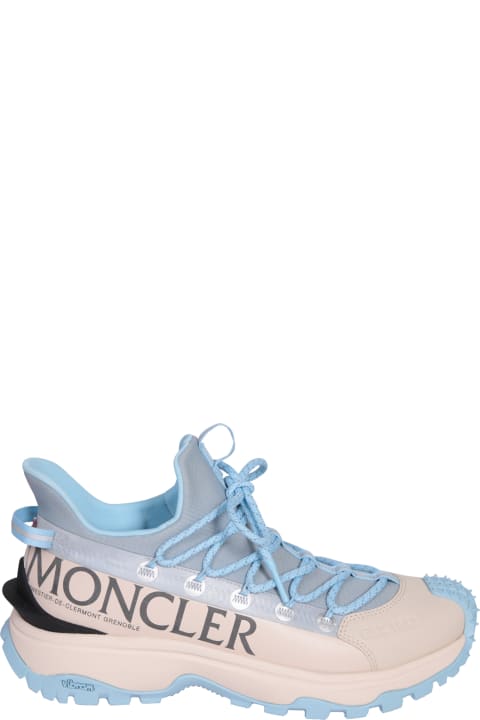 Moncler for Women Moncler Sky Blue And Beige Trailgrip Lite 2 Sneakers