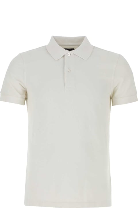 Clothing for Men Tom Ford Chalk Piquet Polo Shirt