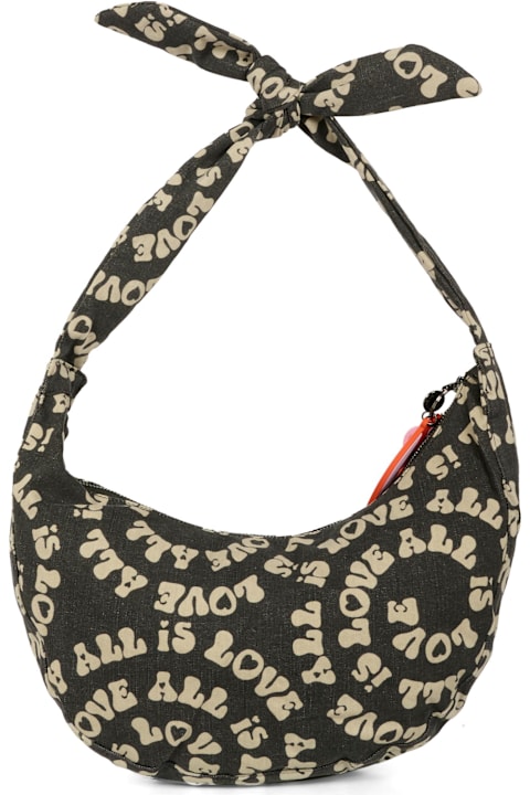 Homeware Stella McCartney Kids Black Bag For Girl With Writing