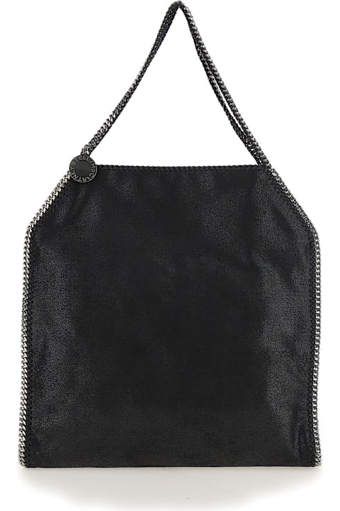 Homeware Stella McCartney Black Handbag With Diamond-like Chain And Logo Charm