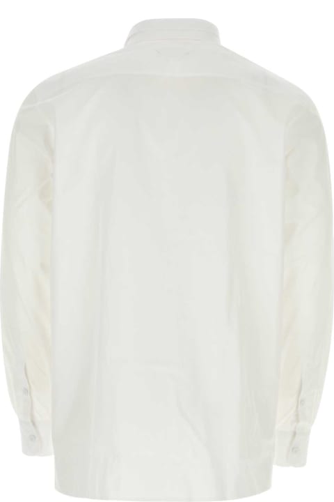 Prada Clothing for Men Prada White Poplin Shirt