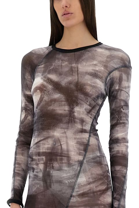 Helmut Lang فساتين لـ السيدات Helmut Lang "scribble Twisted" Dress