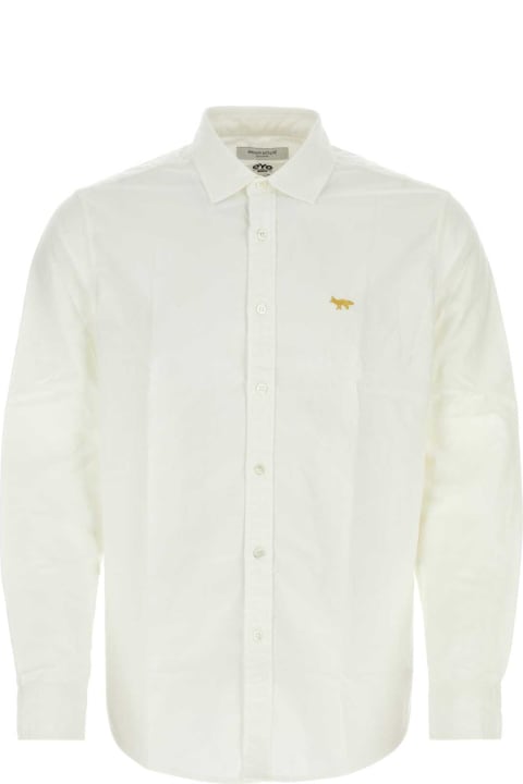 Clothing for Men Junya Watanabe White Poplin Junya Watanabe X Maison Kitsune Shirt