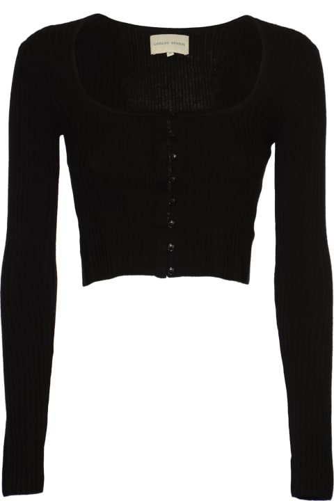 Sweaters for Women Loulou Studio Cropped Buttoned Cardigan