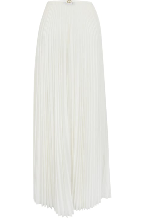 Homeware TwinSet Pleated Skirt In Crepe De Chine