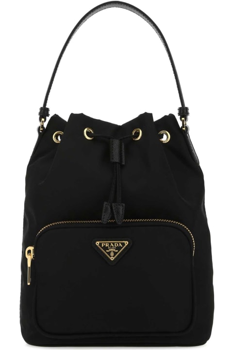 Bags Sale for Women Prada Black Nylon Bucket Bag