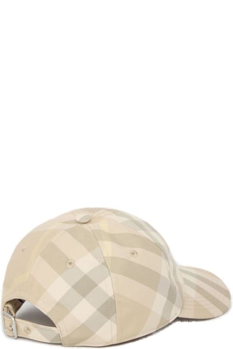 Hats for Women Burberry Checked Baseball Hat
