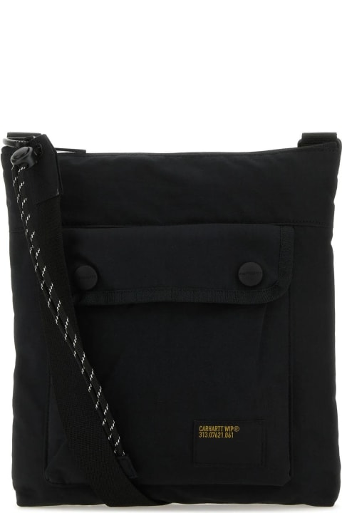 Shoulder Bags for Men Carhartt Black Cotton Blend Haste Strap Bag
