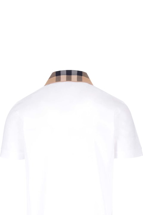 Fashion for Men Burberry White Cotton Polo Shirt